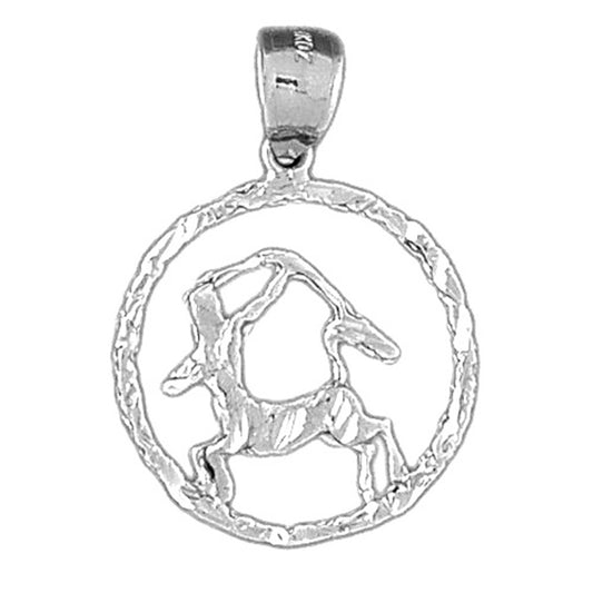 Sterling Silver Sagittarius Zodiac Sign Pendant