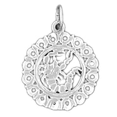 Sterling Silver Scorpio Zodiac Sign Pendant