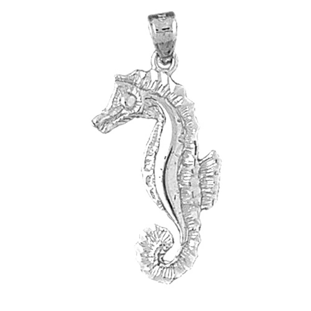 Sterling Silver Seahorse Pendant