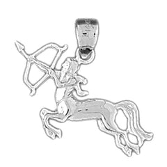 Sterling Silver Sagittarius Zodiac Sign Pendant