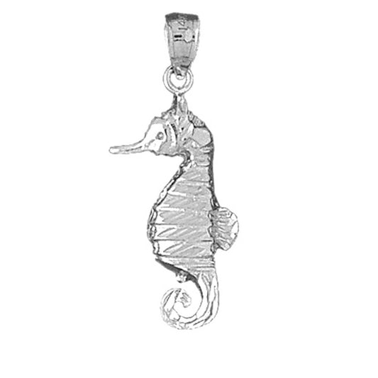 Sterling Silver Seahorse Pendant