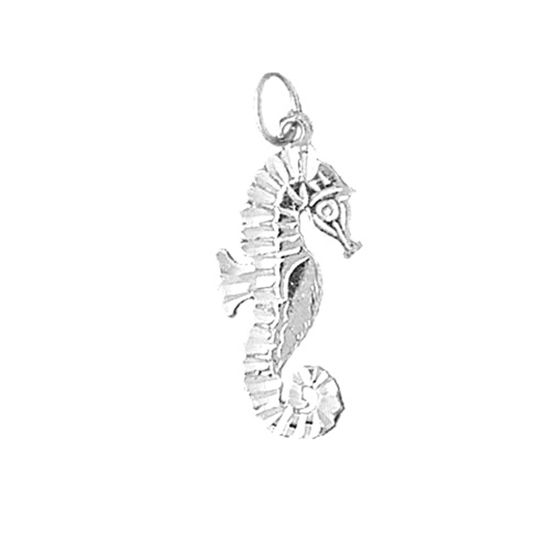 Sterling Silver Seahorse Pendant