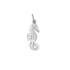 Sterling Silver Seahorse Pendant
