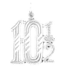 Sterling Silver 10 1/2, Ten And A Half Pendant