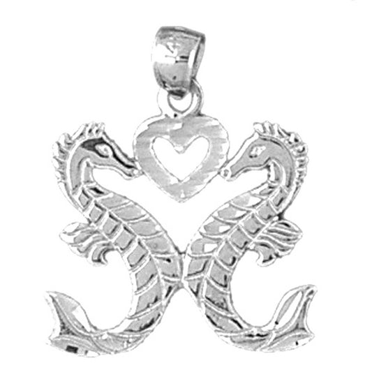 Sterling Silver Seahorse Pendant