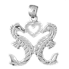 Sterling Silver Seahorse Pendant
