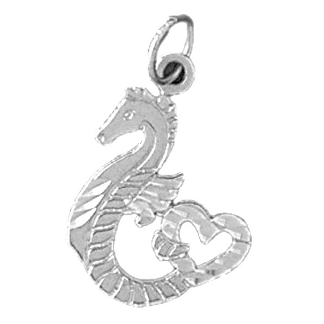 Sterling Silver Seahorse Pendant