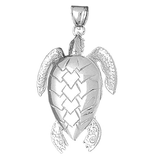 Sterling Silver Turtles Pendant