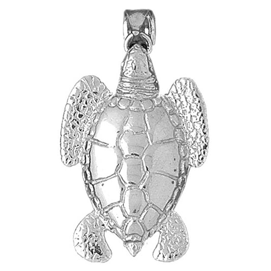 Sterling Silver Turtles Pendant