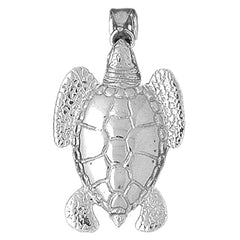Sterling Silver Turtles Pendant
