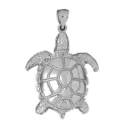 Sterling Silver Turtles Pendant