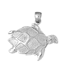 Sterling Silver Turtles Pendant