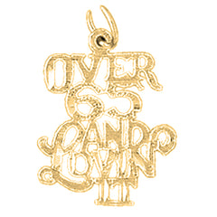 Yellow Gold-plated Silver Over 65 And Loving It Pendant