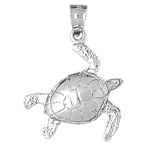 Sterling Silver Turtles Pendant