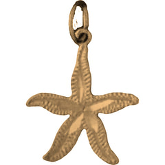 Yellow Gold-plated Silver Starfish Pendant