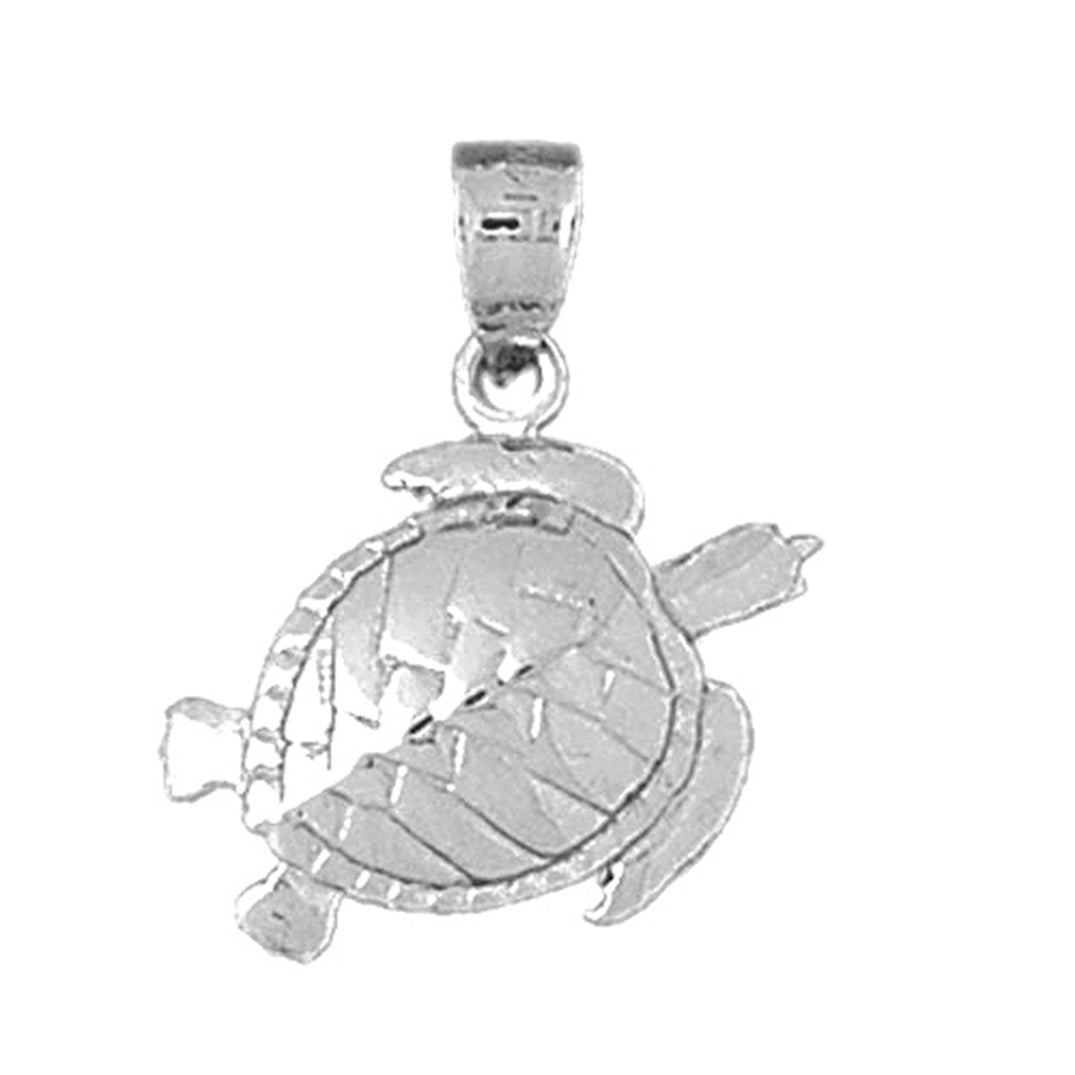 Sterling Silver Turtles Pendant