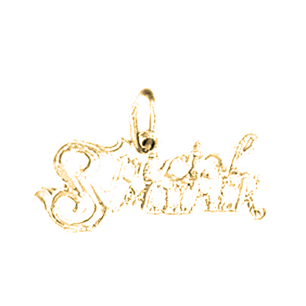 Yellow Gold-plated Silver Special Mother Pendant