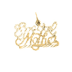 Yellow Gold-plated Silver Special Mother Pendant