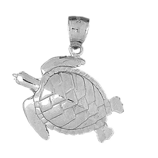 Sterling Silver Turtles Pendant
