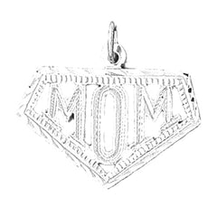 Sterling Silver Mom Pendant