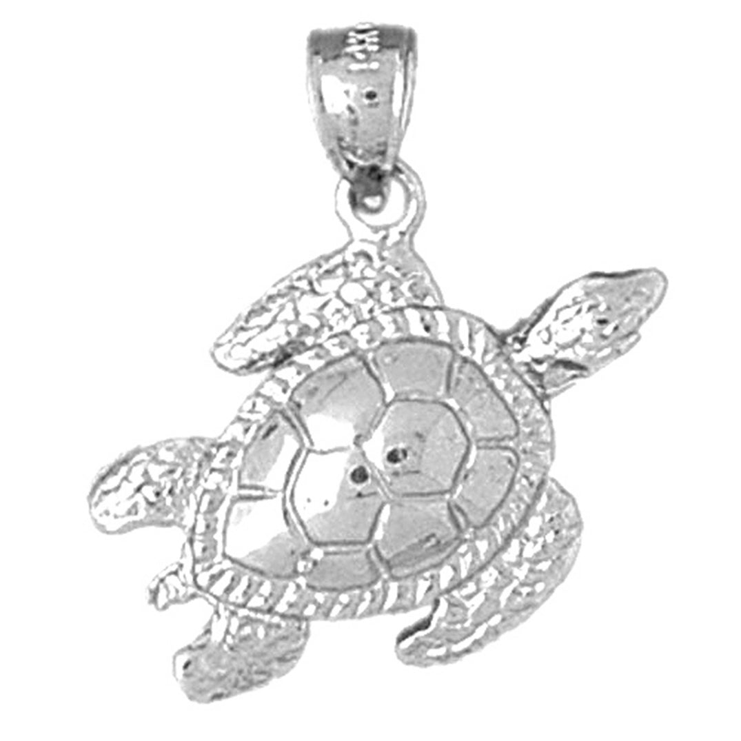 Sterling Silver Turtles Pendant