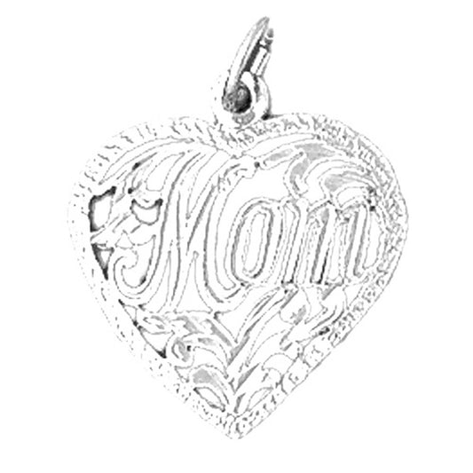 Sterling Silver Mom Pendant