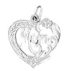 Sterling Silver Mom Pendant