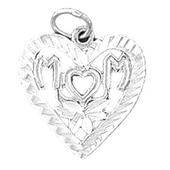 Sterling Silver Mom Pendant