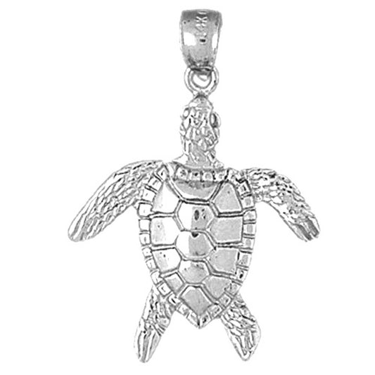 Sterling Silver Turtles Pendant
