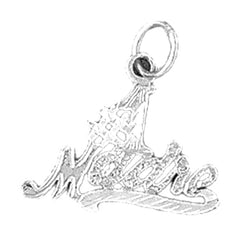 Sterling Silver #1 Madre Pendant