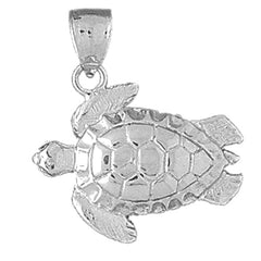 Sterling Silver Turtles Pendant