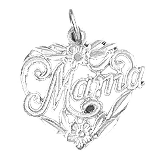 Sterling Silver #1 Mama Pendant