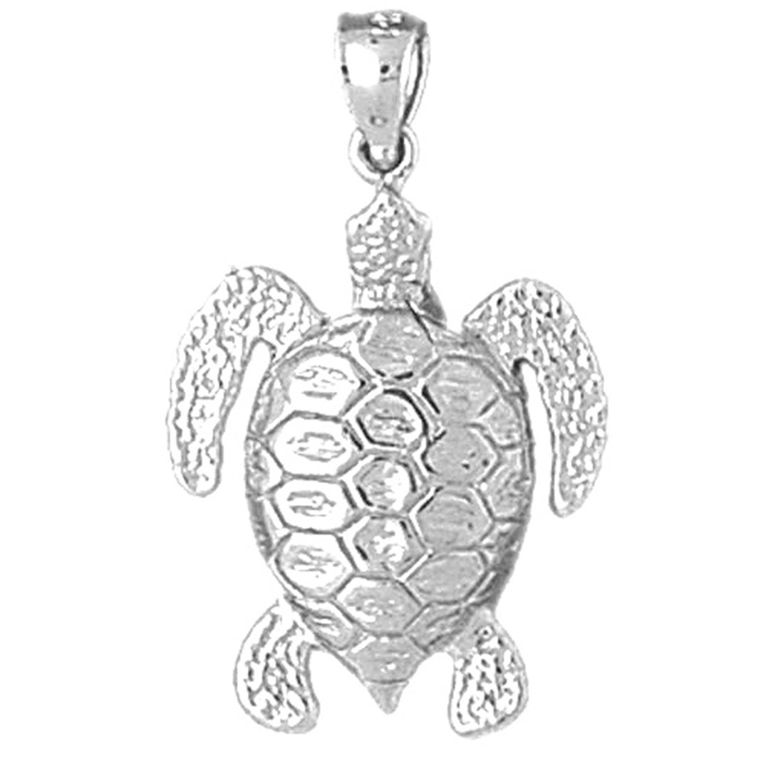 Sterling Silver Turtles Pendant