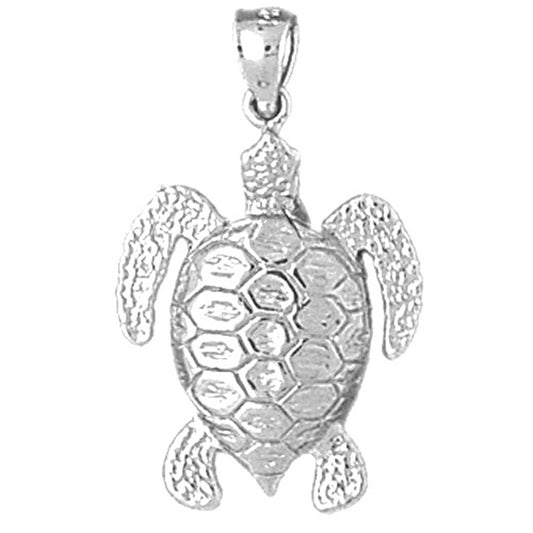 Sterling Silver Turtles Pendant
