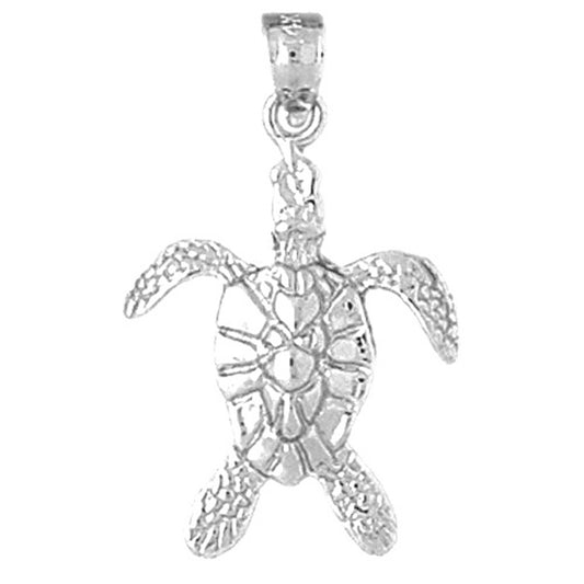 Sterling Silver Turtles Pendant