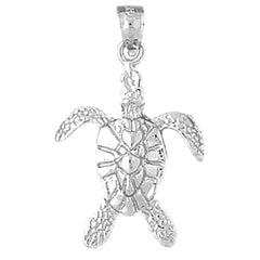 Sterling Silver Turtles Pendant