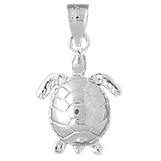 Sterling Silver Turtles Pendant