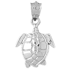 Sterling Silver Turtles Pendant