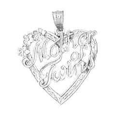 Sterling Silver Mother Of Twins Pendant