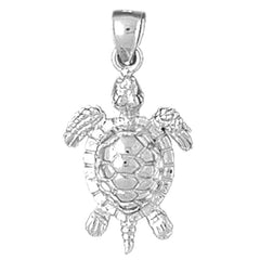 Sterling Silver Turtles Pendant