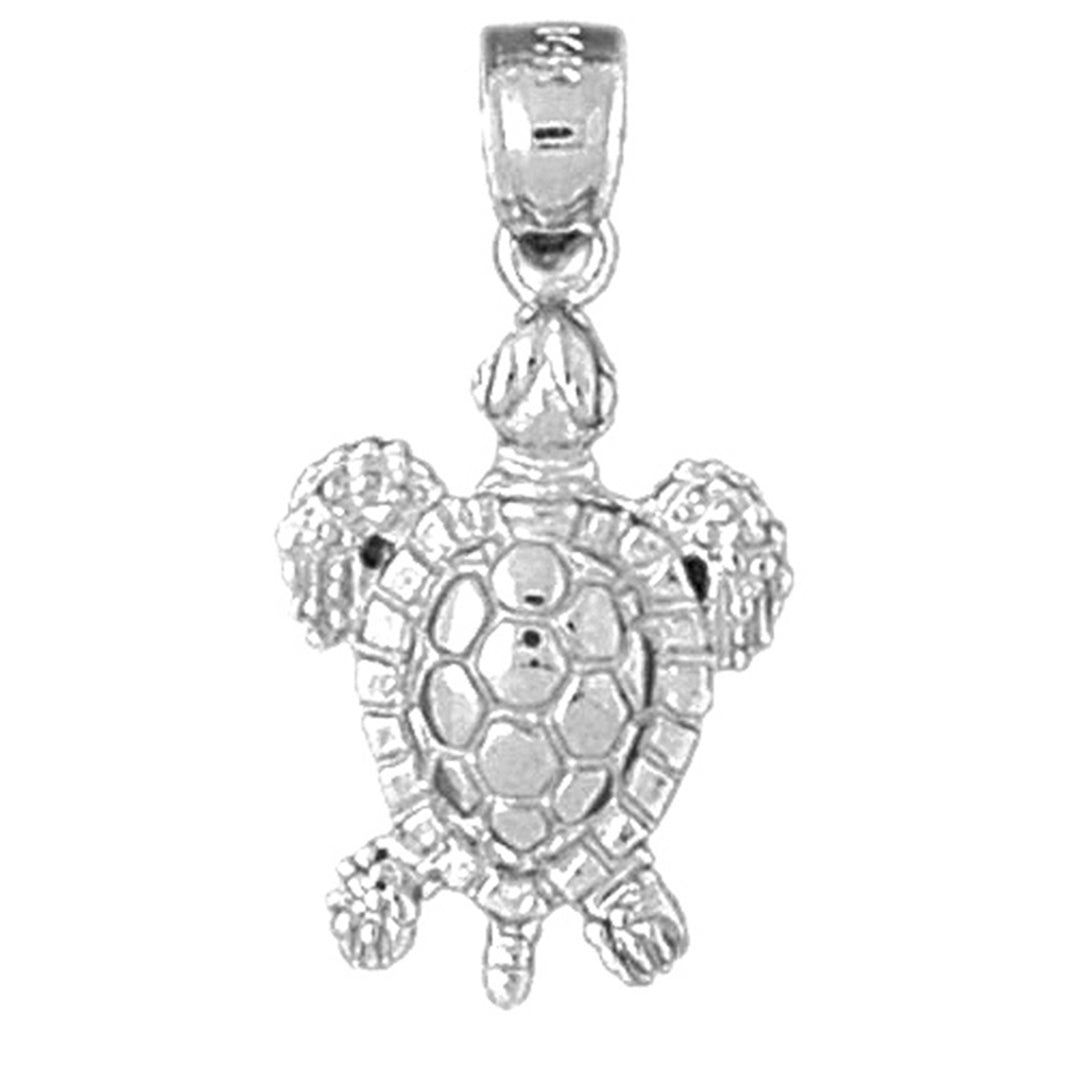 Sterling Silver Turtles Pendant