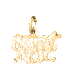 Yellow Gold-plated Silver Sweet Mom Pendant