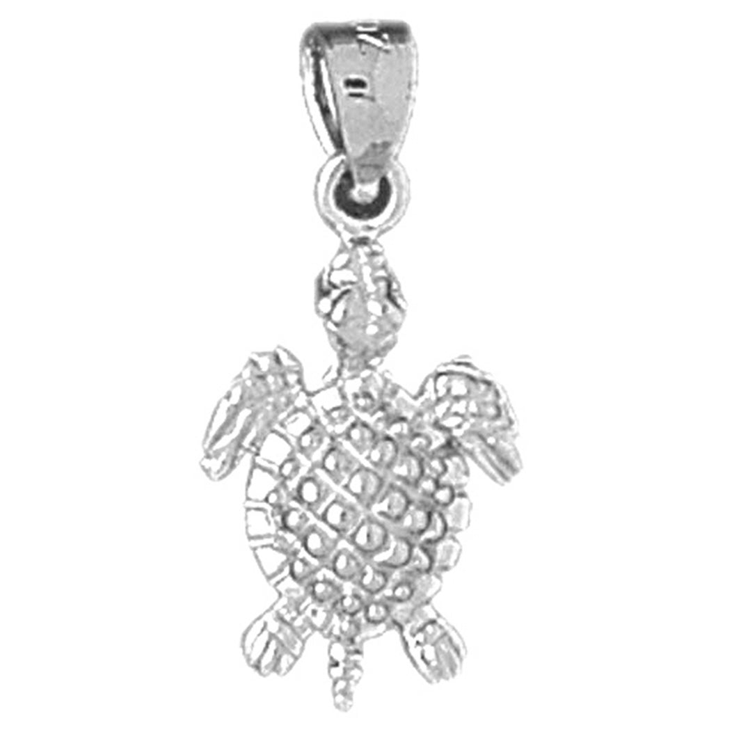 Sterling Silver Turtles Pendant