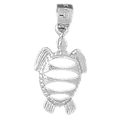 Sterling Silver Turtles Pendant