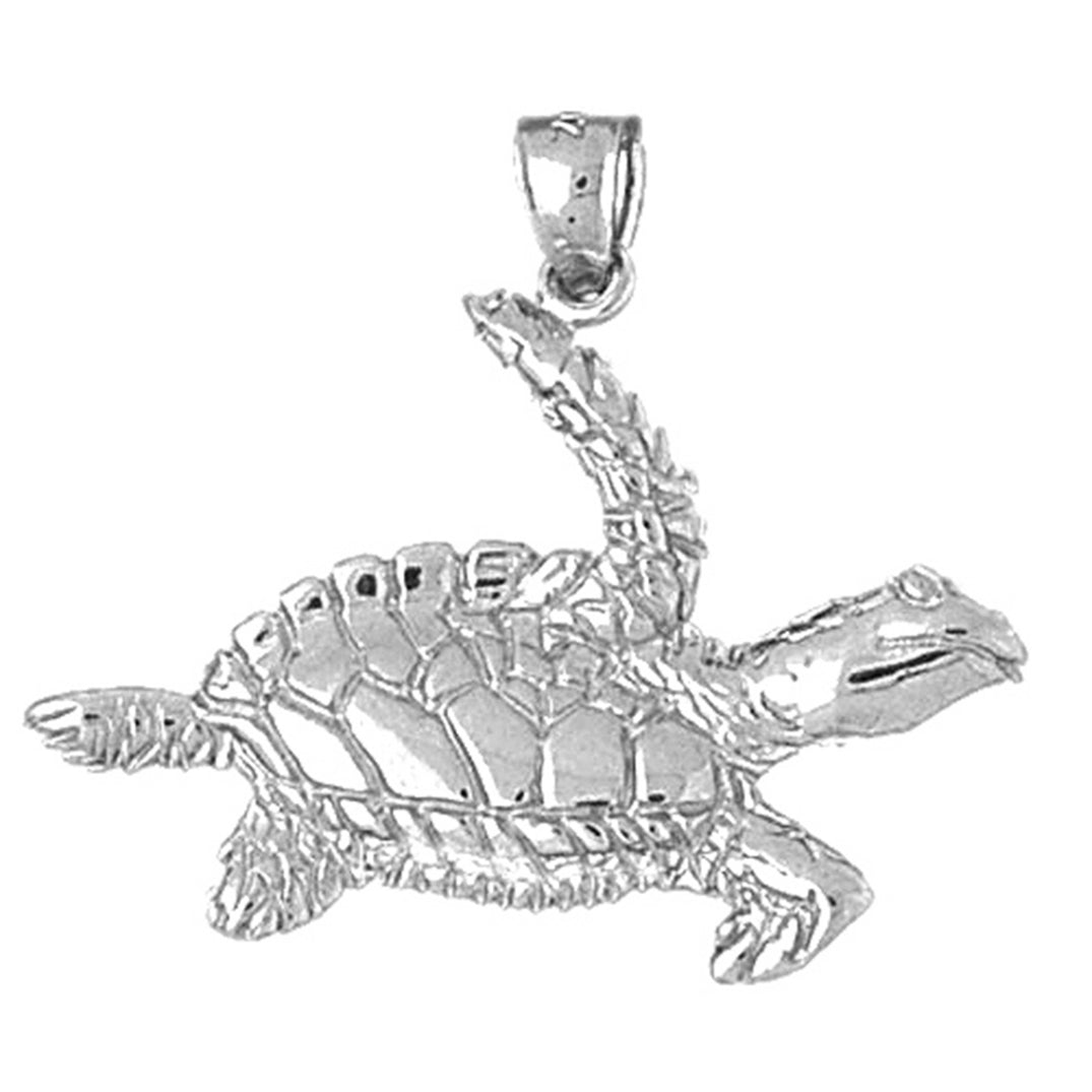 Sterling Silver Turtles Pendant