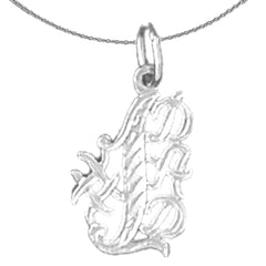 Sterling Silver #1 Dad Pendant (Rhodium or Yellow Gold-plated)