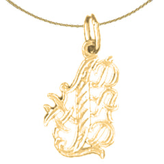 Sterling Silver #1 Dad Pendant (Rhodium or Yellow Gold-plated)
