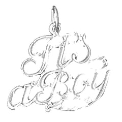 Sterling Silver It's A Boy Pendant