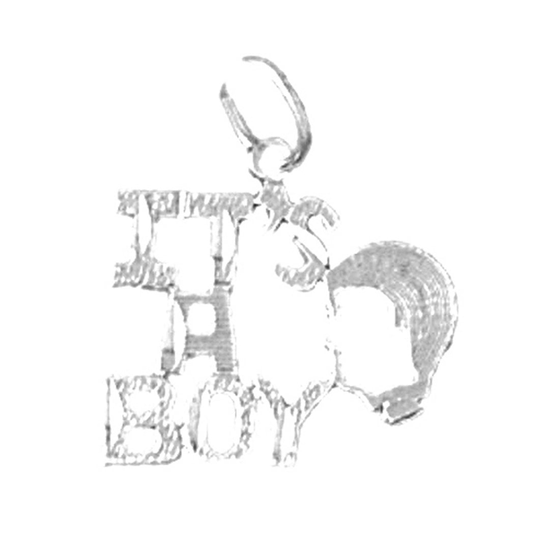 Sterling Silver It's A Girl Pendant