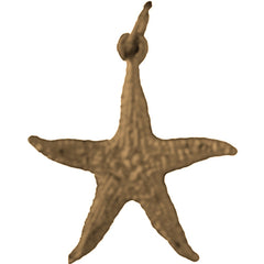 Yellow Gold-plated Silver Starfish Pendant